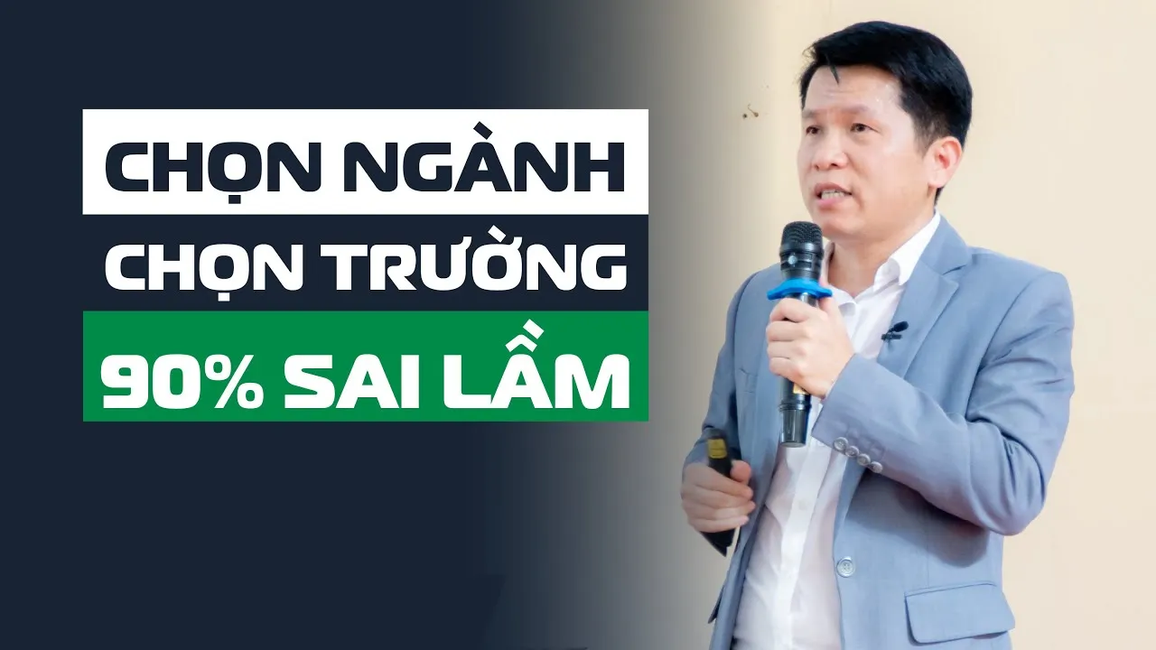 Cách chọn ngành, chọn trường đúng trong 1 video cho phụ huynh và học sinh | Hoàng Hữu Thắng